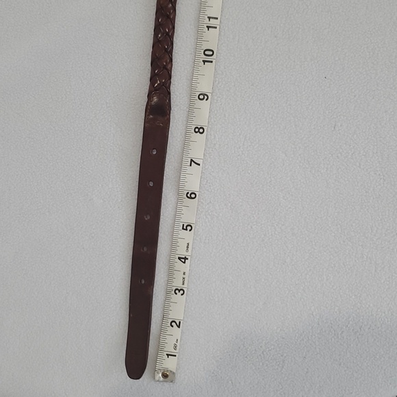 Ralph Lauren brown leather braided belt Size 32 1/2" - 35" - Picture 4 of 10